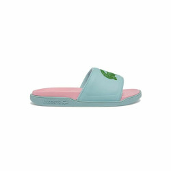 Women's Flip Flops Lacoste Croco Dualiste Light Blue