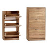 Shoe Rack Oak Particleboard (24 x 116 x 60 cm)