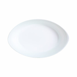 Serving Platter Luminarc Smart Cuisine Oval White Glass 21 x 13 cm (6 Units)