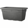 Plant pot Deroma Day R 80 x 33,5 cm Rectangular Anthracite Injected