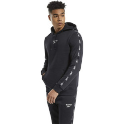 Men’s Hoodie Reebok Essentials Tape Black