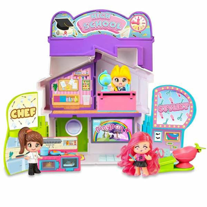 Playset Pinypon Chef & Stylist & High School 3-in-1