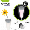 Solar garden lights Aktive Plastic 6,7 x 39 x 6,7 cm (24 Units)