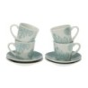 Piece Coffee Cup Set Versa Shelly Porcelain (4 Pieces)