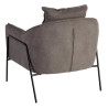 Armchair 76,5 x 70 x 74 cm Synthetic Fabric Metal Dark grey