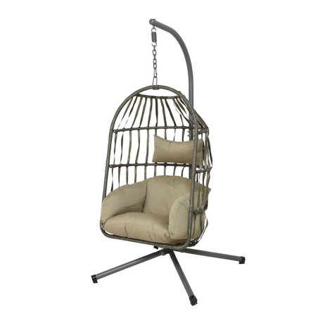 Hanging garden armchair Decoris nido 840880 wicker Iron