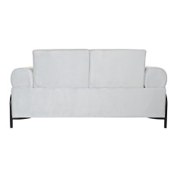 Sofa DKD Home Decor Black Metal Polyester Celeste (154 x 76 x 76 cm)