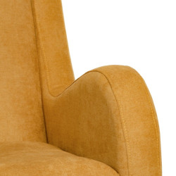 Armchair 70 x 82 x 88 cm Synthetic Fabric Wood Mustard