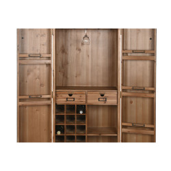 Bottle rack Home ESPRIT Brown Fir 64,5 x 45 x 146,5 cm