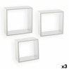 Shelves Confortime Mural White MDF Wood 3 Pieces (3 Units)