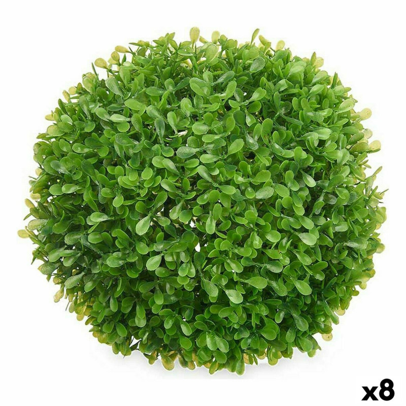 Decorative Plant Sheets Ball Plastic 22 x 22 x 22 cm (8 Units)