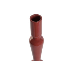 Candle Holder Home ESPRIT Mustard Terracotta Aluminium 10 x 10 x 32 cm (2 Units)