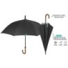 Umbrella Perletti GOLF 69/8 Wood Black Microfibre Ø 120 cm