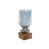 Candleholder DKD Home Decor 16,5 x 16,5 x 38,5 cm Crystal Aluminium