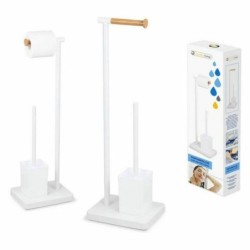 Toilet Paper Holder with Brush Stand Confortime Bamboo 23 x 18 x 69,5 cm