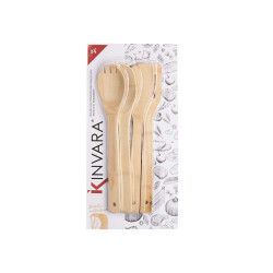 Set of Kitchen Utensils Bamboo (24 Units)