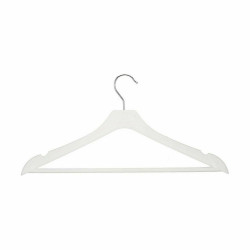 Set of Clothes Hangers White Plastic 44 x 21 x 1,3 cm (24 Units)