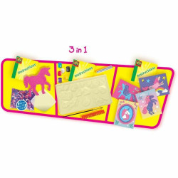 Educational Game SES Creative Glitter unicorns 3 in 1