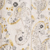 Curtain Ameba 100% cotton 140 x 260 cm Mustard