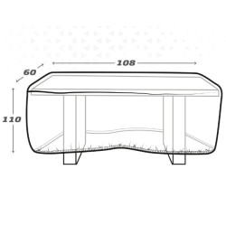 Protective Case Aktive Tables Polyethylene 180 x 60 x 110 cm (6 Units)