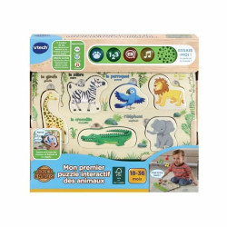 Interactive Toy Vtech Baby Puzzle Wood animals