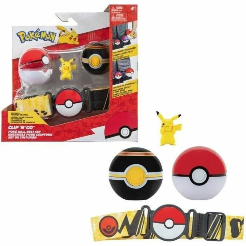 Action Figures Bandai Pokémon Clip belt 'N' Go Pikachu