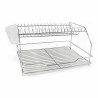 Draining Rack for Kitchen Sink Quttin White Silver Metal 46,5 x 35,5 x 26 cm 4,5 mm (4 Units)