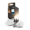 Smart Light bulb Philips Bombilla esférica P45 E14 pack de 2