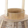 Candleholder DKD Home Decor Linen Bamboo (28 x 28 x 51 cm)