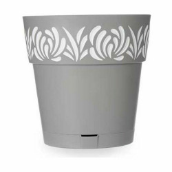 Self-watering flowerpot Stefanplast Gaia Grey Plastic 29 x 29 x 29 cm (6 Units)