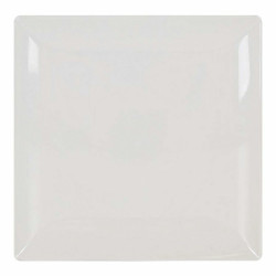 Serving Platter La Mediterránea Elite White Ceramic Squared 30 x 30 x 2,5 cm (6 Units)