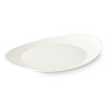 Flat Plate White Glass 30,5 x 3 x 26 cm (18 Units)