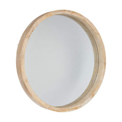 Wall mirror Atmosphera Circular Natural (Ø 50 cm)