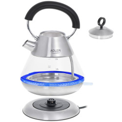 Kettle Adler AD 1282 Steel Stainless steel 2200 W 1850 W 1,5 L