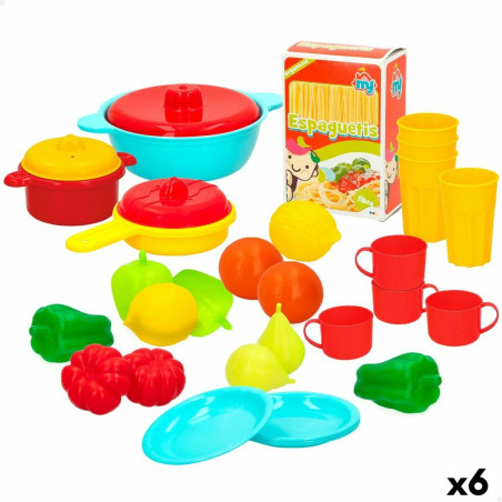 Toy Food Set Colorbaby Kitchenware and utensils 31 Pieces (6 Units)