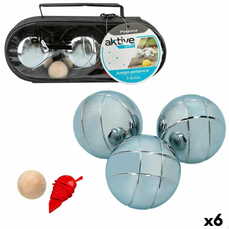 Boules Set Aktive Wood Nylon Metal 6 Units