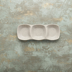 Snack tray Bidasoa Ikonic Grey Plastic Melamin 28,6 x 10,9 x 3,1 cm (12 Units) (Pack 12x)