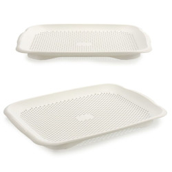 Drainer White Plastic 27 x 3 x 36,3 cm (24 Units)