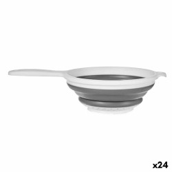 Strainer Foldable With handle White Grey polypropylene 20 x 3 x 33,5 cm (24 Units)