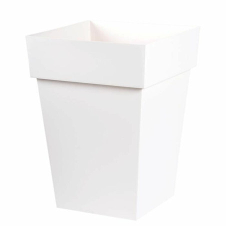 Plant pot EDA Tuscany White polypropylene 39 x 39 x 53 cm