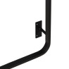 Coat rack Black Iron 45 x 7 x 120 cm