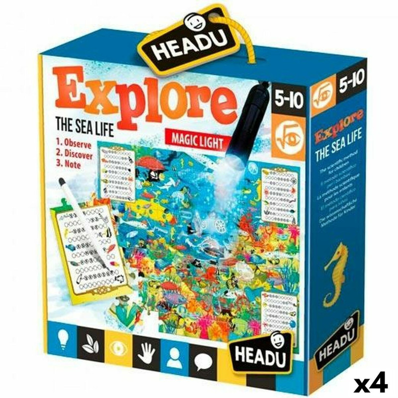 Puzzle HEADU Explore the Sea Life (4 Units)