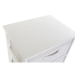 Chest of drawers DKD Home Decor White Bamboo Paolownia wood 42 x 32 x 45 cm