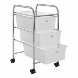 Chest of drawers Confortime Metal With wheels Plastic 33 x 32,5 x 65 cm (2 Units)