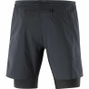 Men's Sports Shorts Salomon Cross Twinskin Black