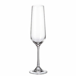 Set of cups Bohemia Crystal Sira champagne 200 ml 6 Units 4 Units