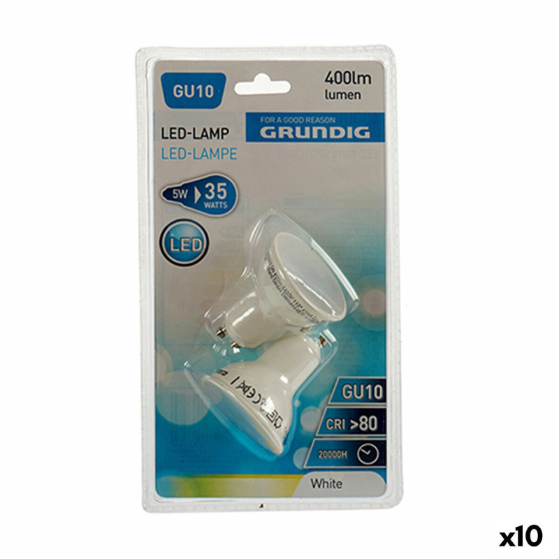 LED lamp Grundig 6400 K White 5 W GU10 400 lm (5 x 6 x 5 cm) (10Units)