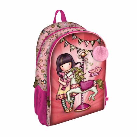 School Bag Gorjuss Carousel Salmon (31.5 x 44 x 22.5 cm)