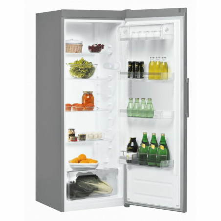 Refrigerator Indesit SI6 1 S White Black Silver Steel