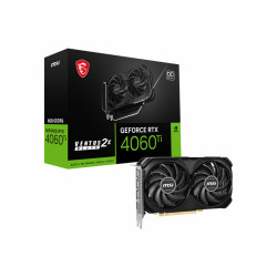 Graphics card MSI GEFORCE RTX 4060 TI VENTUS 2X BLACK 8G OC Geforce RTX 4060 Ti 8 GB GDDR6